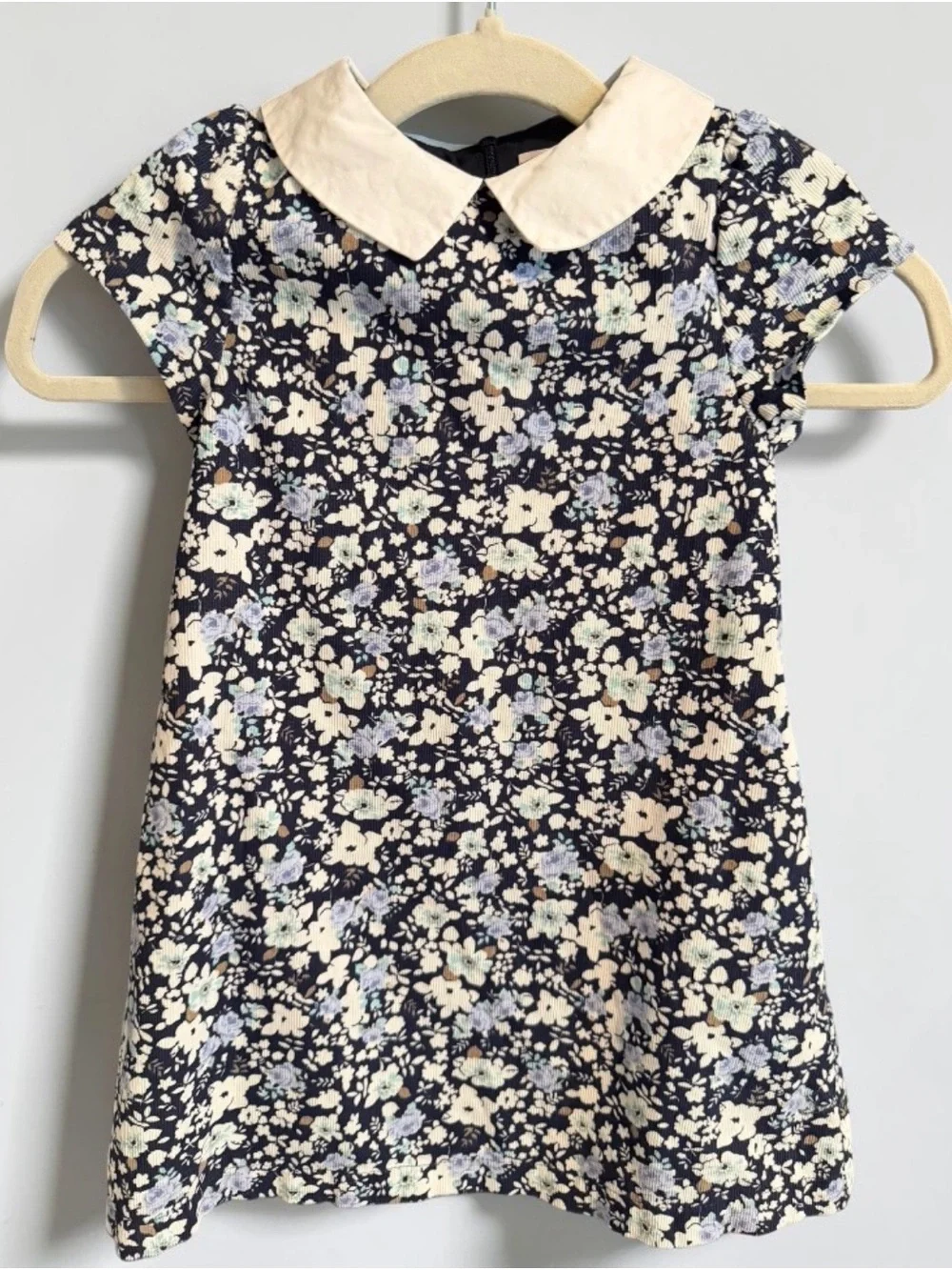 Trotters London Confiture Floral Corduroy Dress 5Y Like New